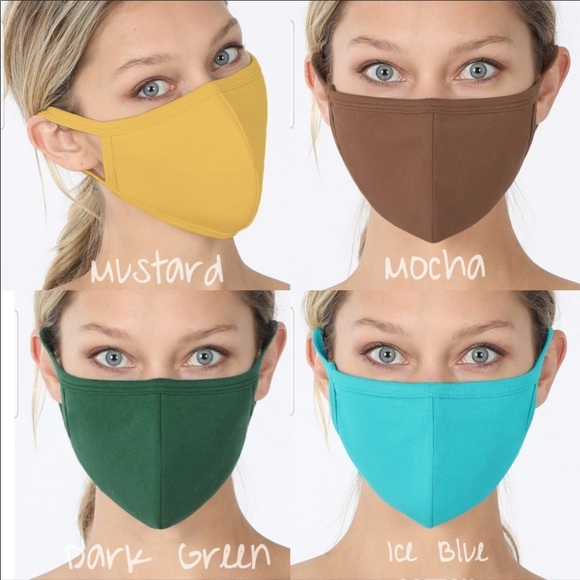 Made In USA Black Face Mask Cotton Reusable - Picture 5 of 5